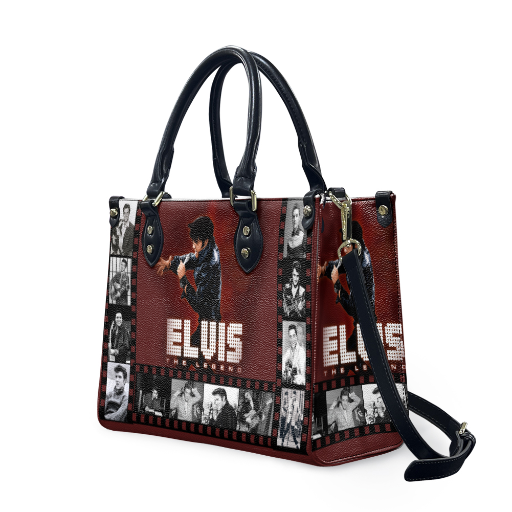 Elvis Presley Leather HandBag, Music Leather Handbag, gift for Fans