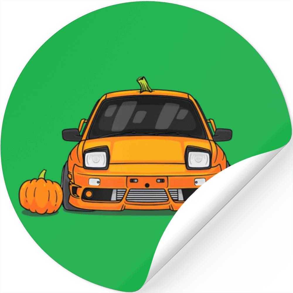 Spooky Halloween JDM 180sx Pumpkin S13 Type X Drif Stickers