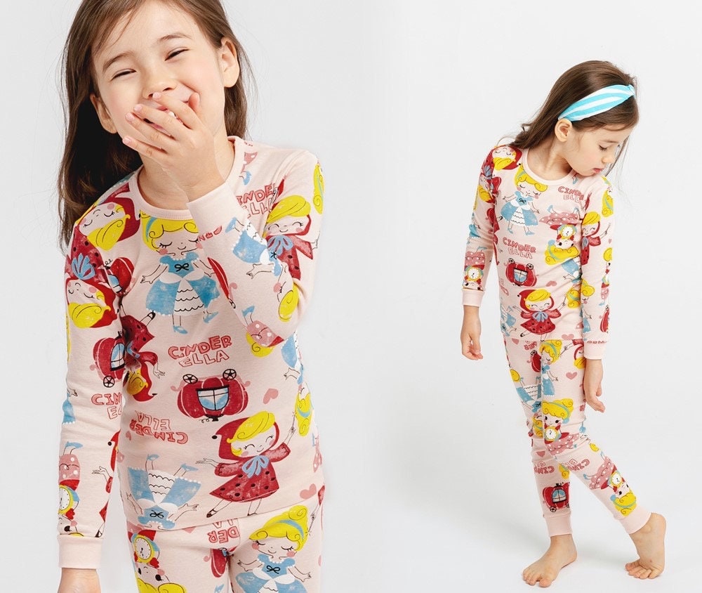 Girls Cinde princess pajamas, Snow fairy princess, kids pajama set, Korean pajamas
