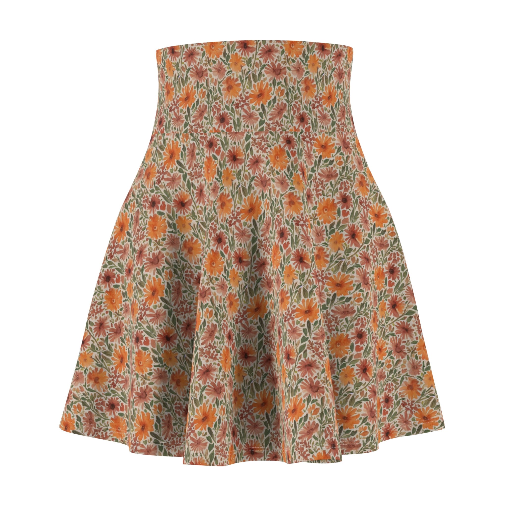 Shades of Fall Skater Skirt, Women's Skater Skirt