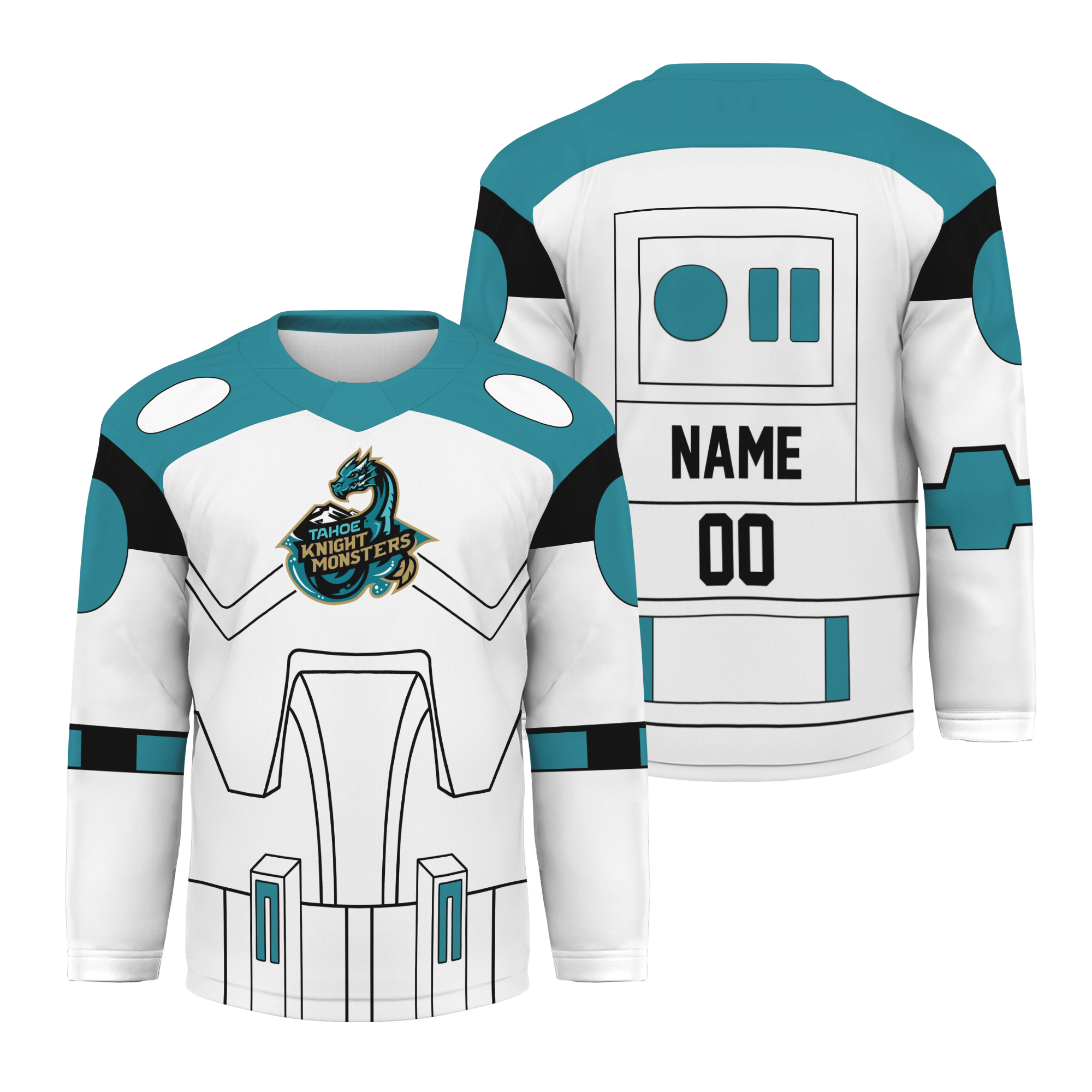 Personalized Tahoe Knight Monsters X Star Wa.rs Hockey Shirt Men's Fan Gear Gift