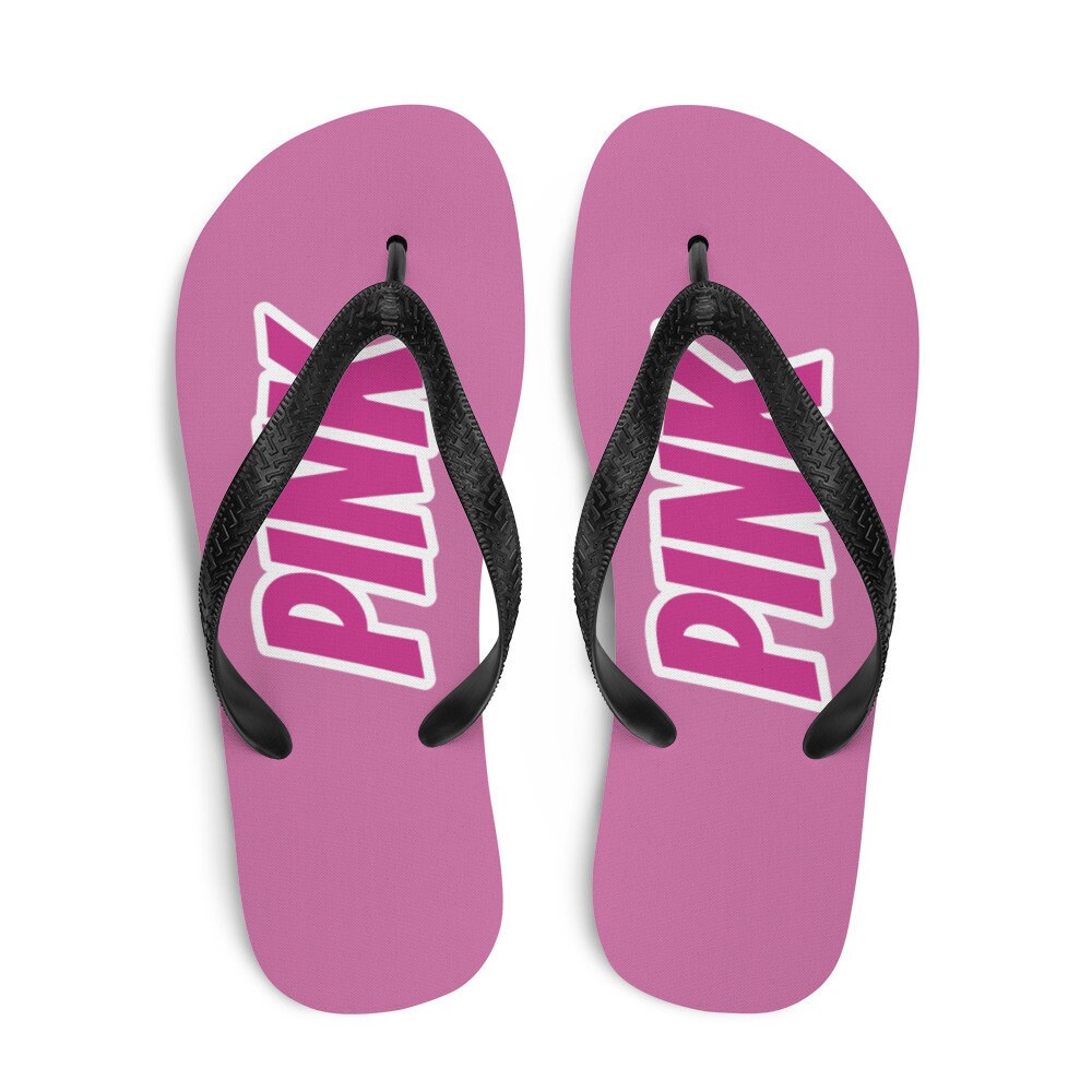 Double Dark Hot Pink PINK Flip-Flops