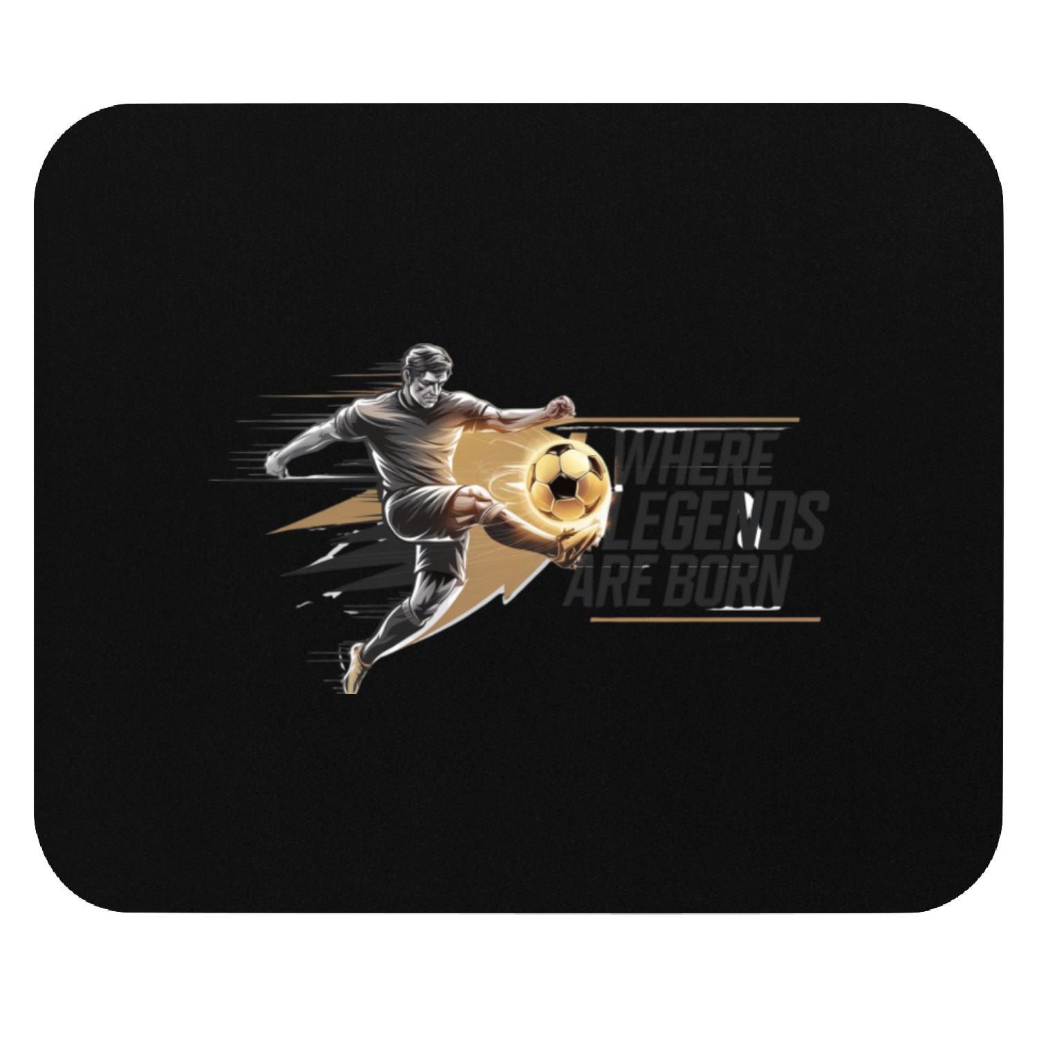 Legendary Football Design: Where Legends Are Born Mouse Pads