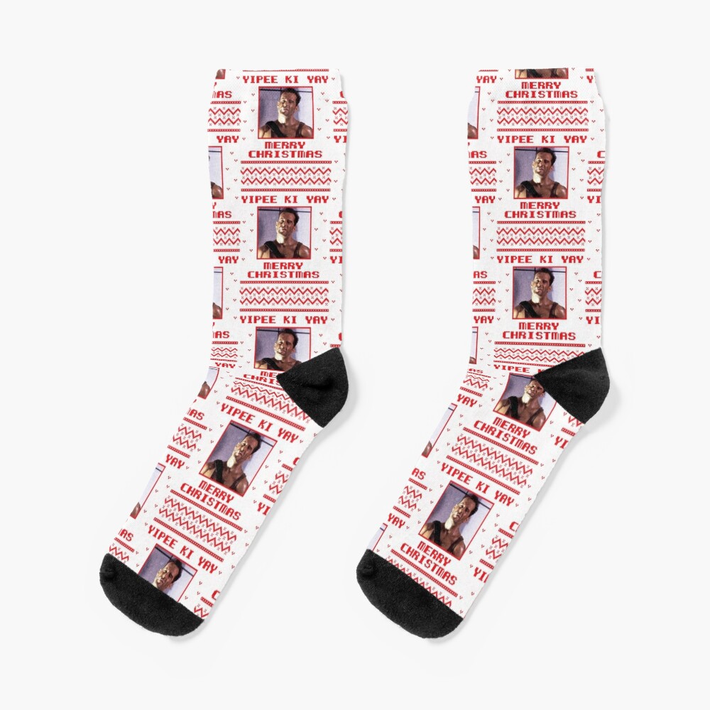 Yippee Ki Yay merry christmas Socks
