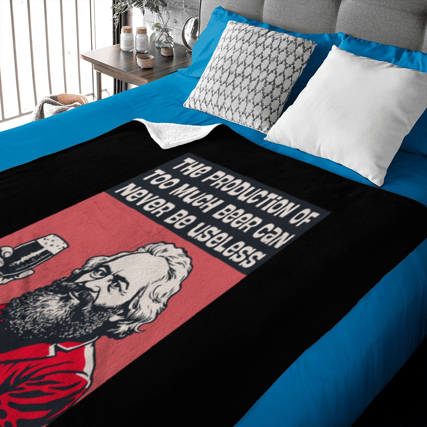 Marx The Production Of Too Much Beer Is Not Useles Baby Blankets