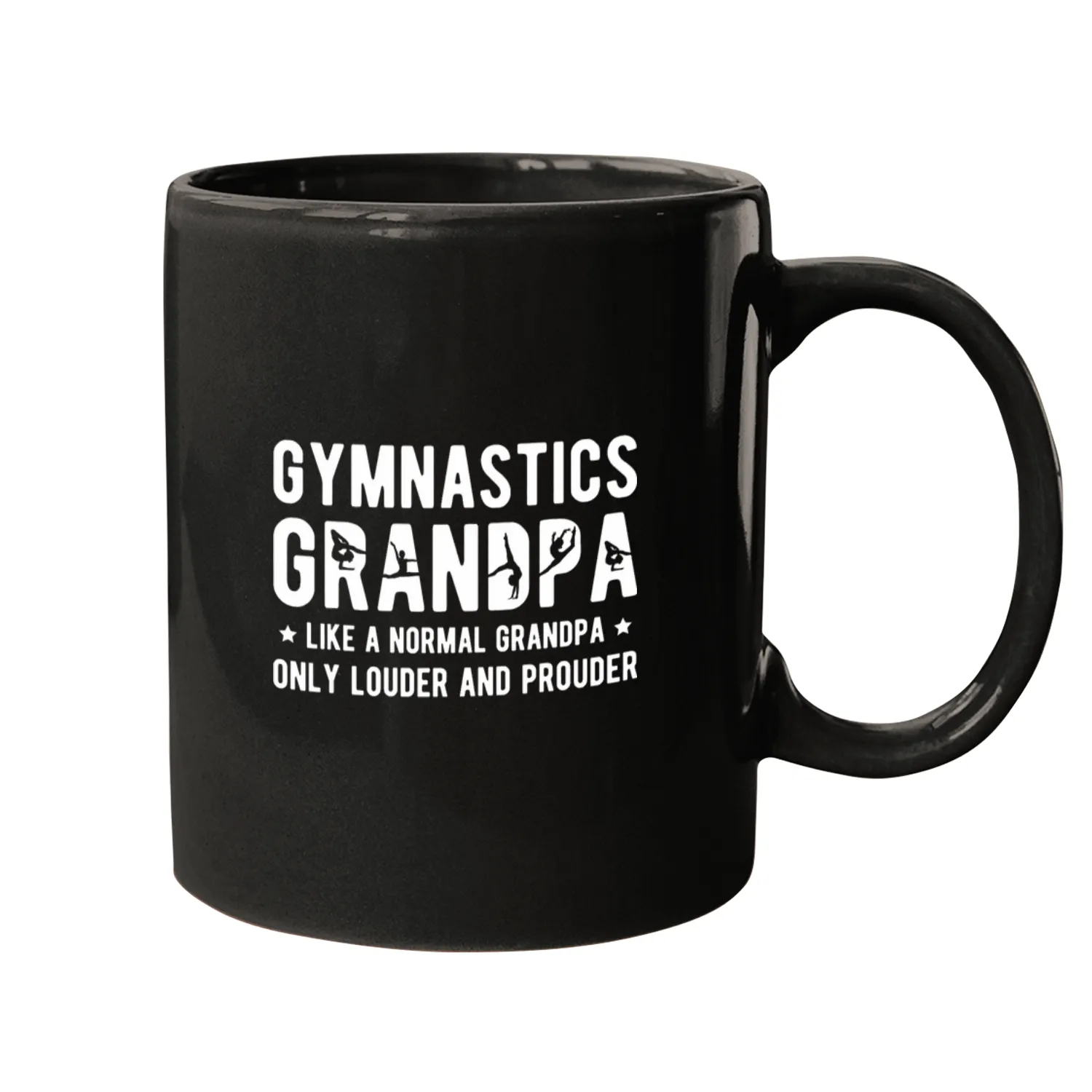 Gymnastics Grandpa Louder Prouder Gymnast Grandpa Mugs