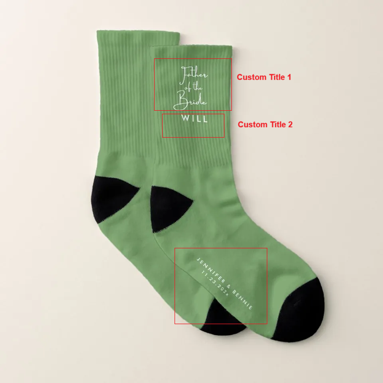 Custom Wedding Socks, Wedding Gift