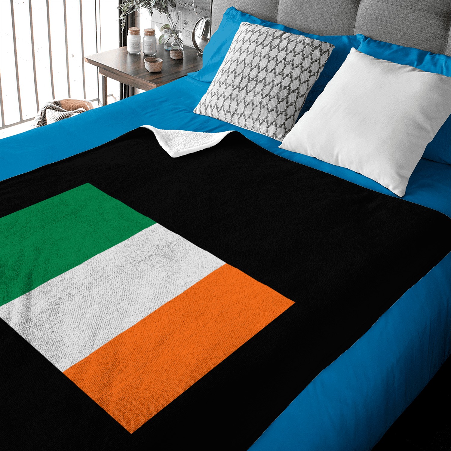 Ireland flag Baby Blankets