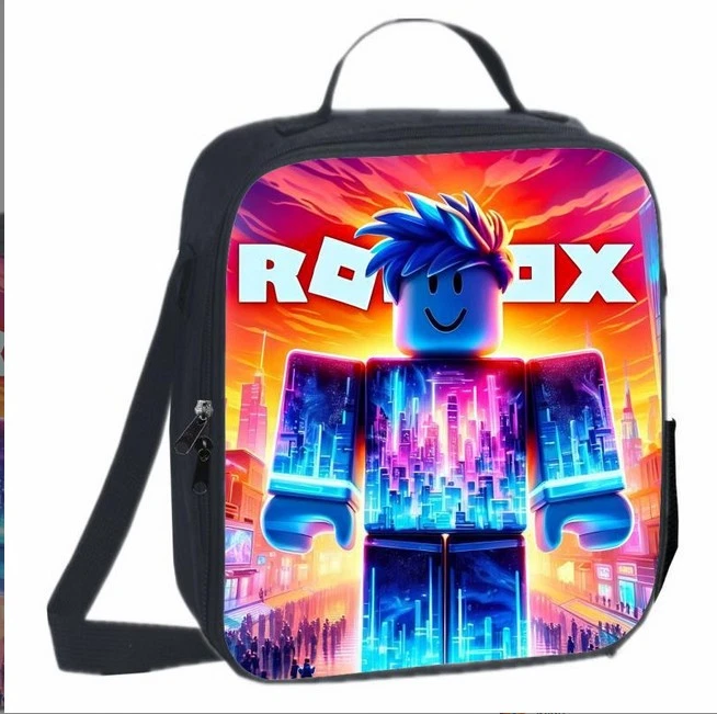 Roblox Kids Lunch Bag, School Picnic Bag