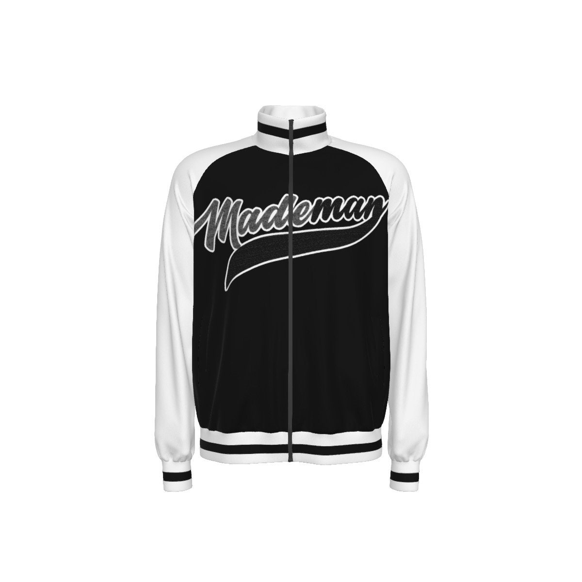 MADEMAN Men's Raglan-Sleeve Stand Collar Jacket
