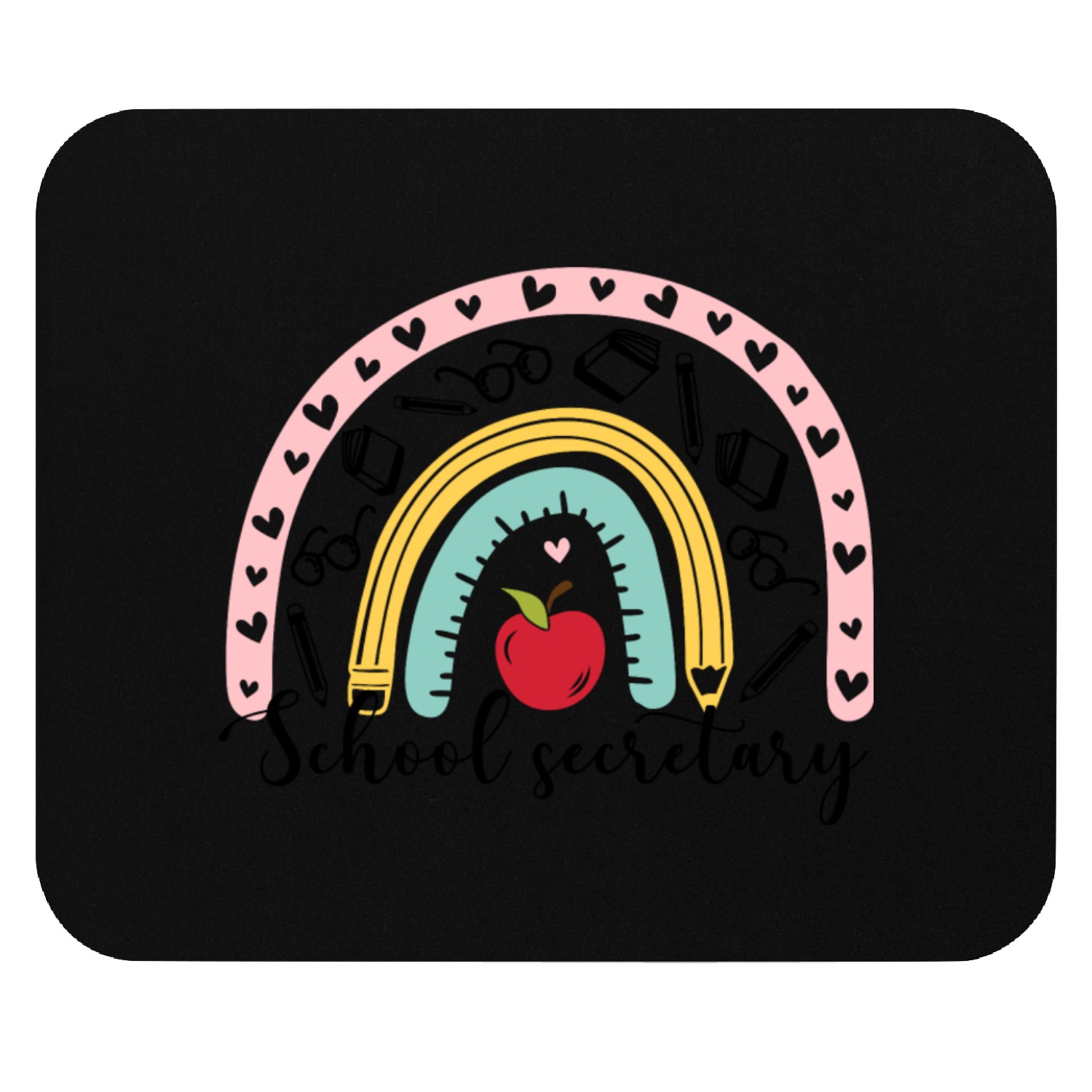 School secretary Mouse Pads