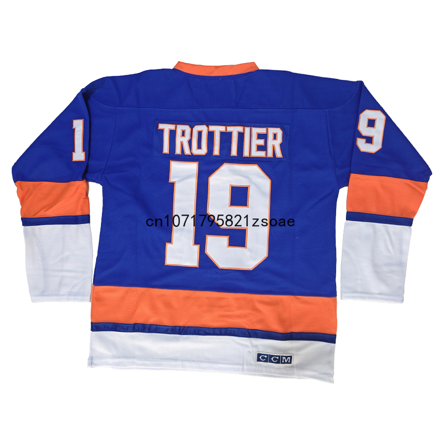 Mike Bossy Jersey America New York Retro Ice Hockey Jerseys 19 Bryan Trottier Jersey 31 Billy Smith Jersey